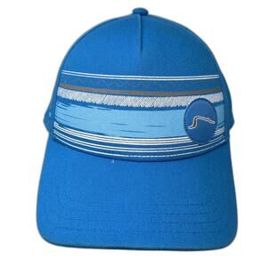 Jug Mountain Ranch McCall Idaho Snapback Hat Blue One Size Pukka